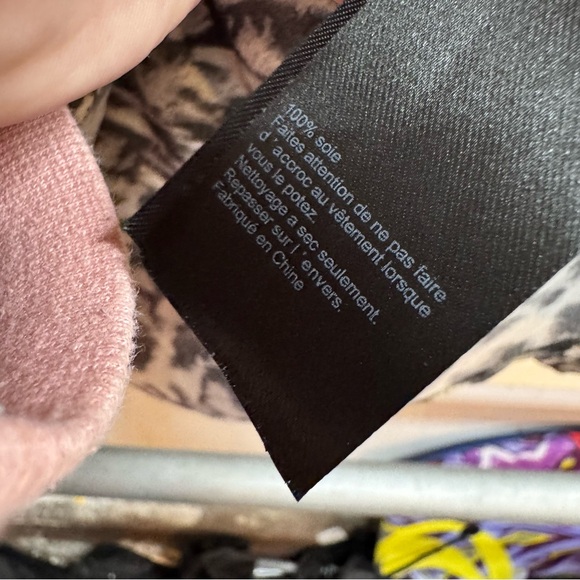 AllSaints Alia Juba silk dress with a leopard print size medium women’s - Picture 5 of 8